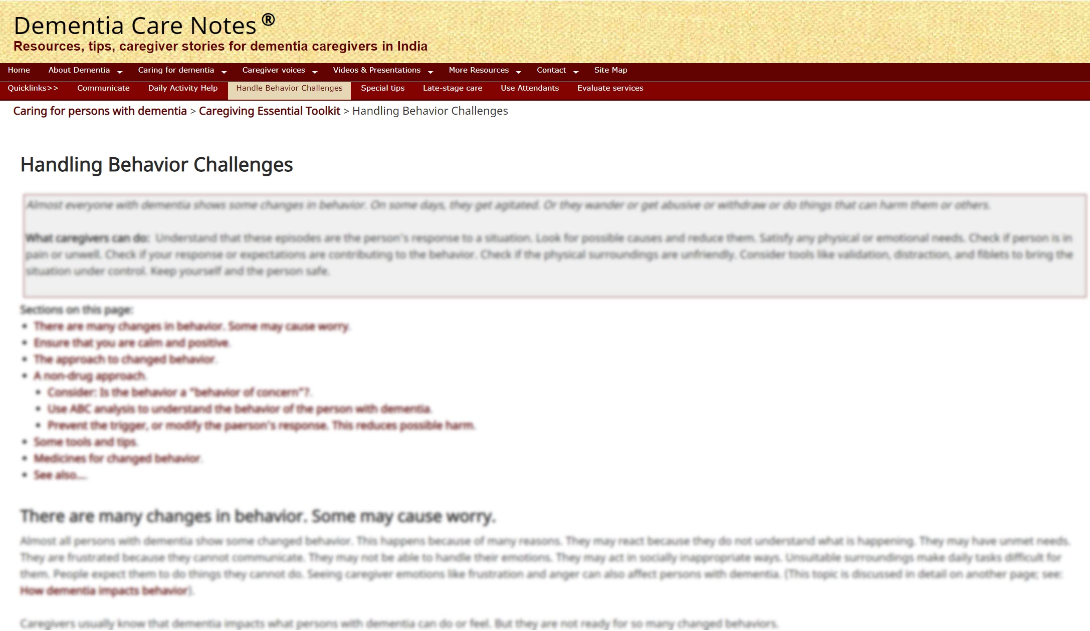 Handling Behavior Challenges