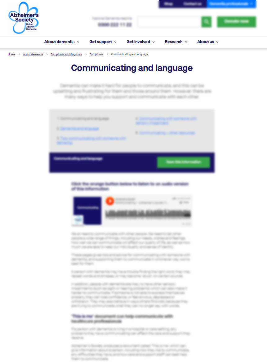 Communicating and Language