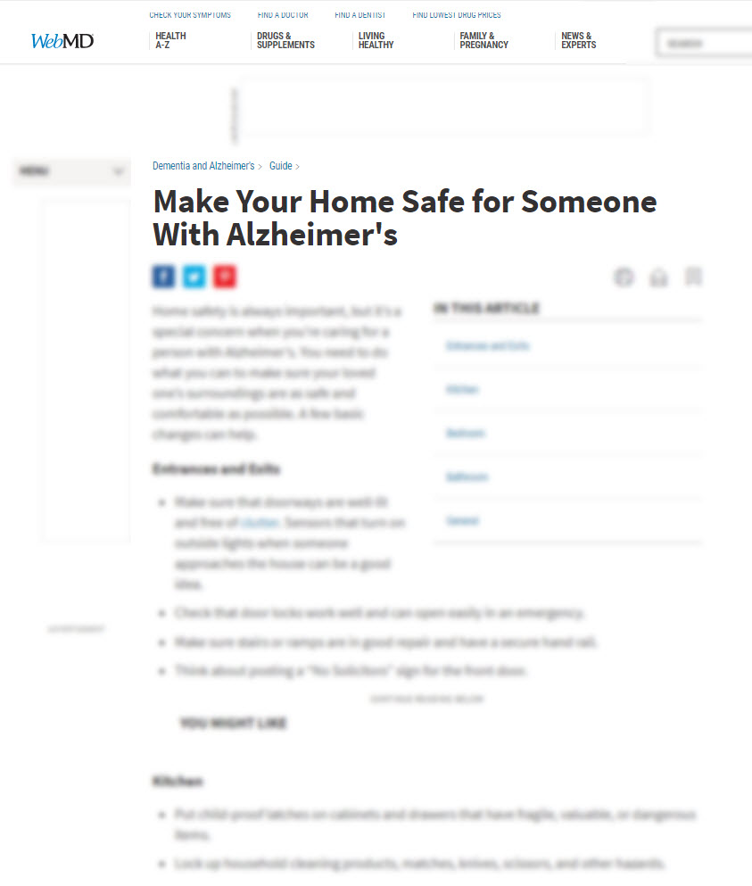 Make Your Home Safe for Someone With Alzheimer's