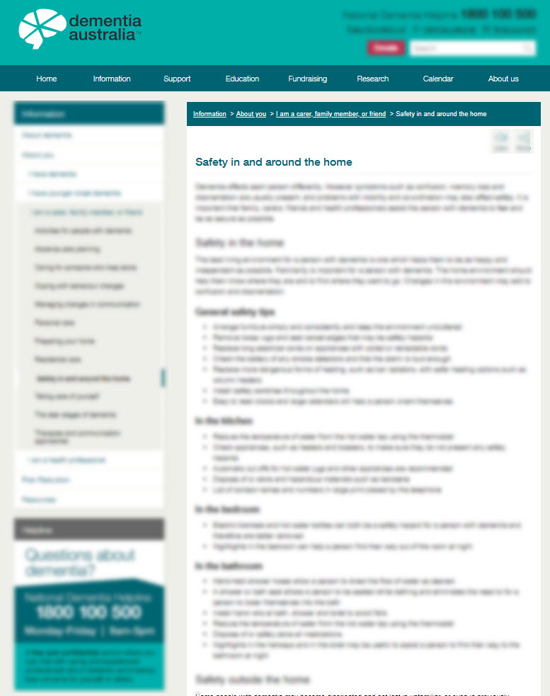 Safety In and Around the Home