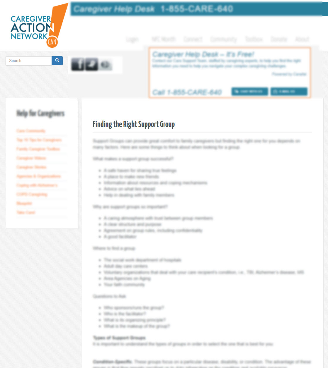 Finding the Right Support Group