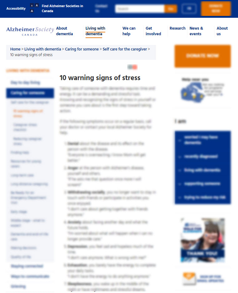10 Warning Signs of Stress
